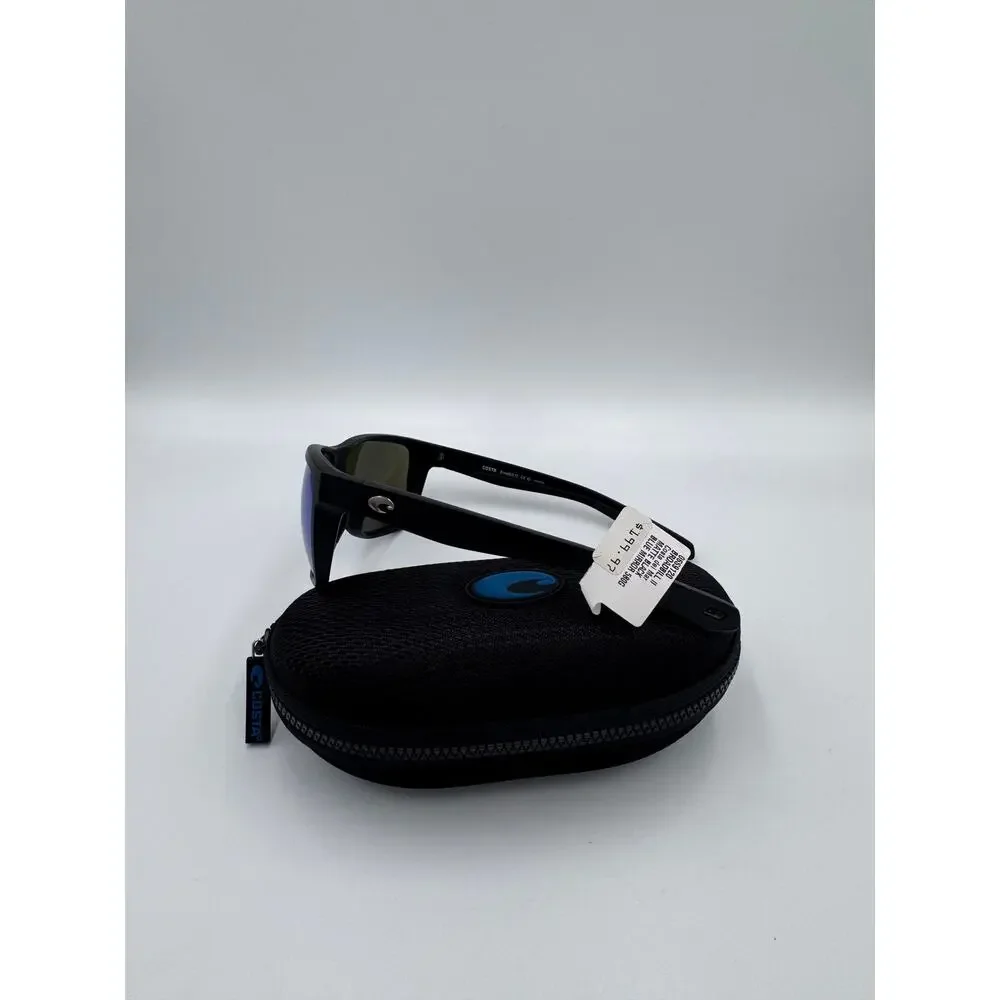 NEW Costa Del Mar 6S9120 BROADBILL II 06S9120 Matte Black Blue Mirror